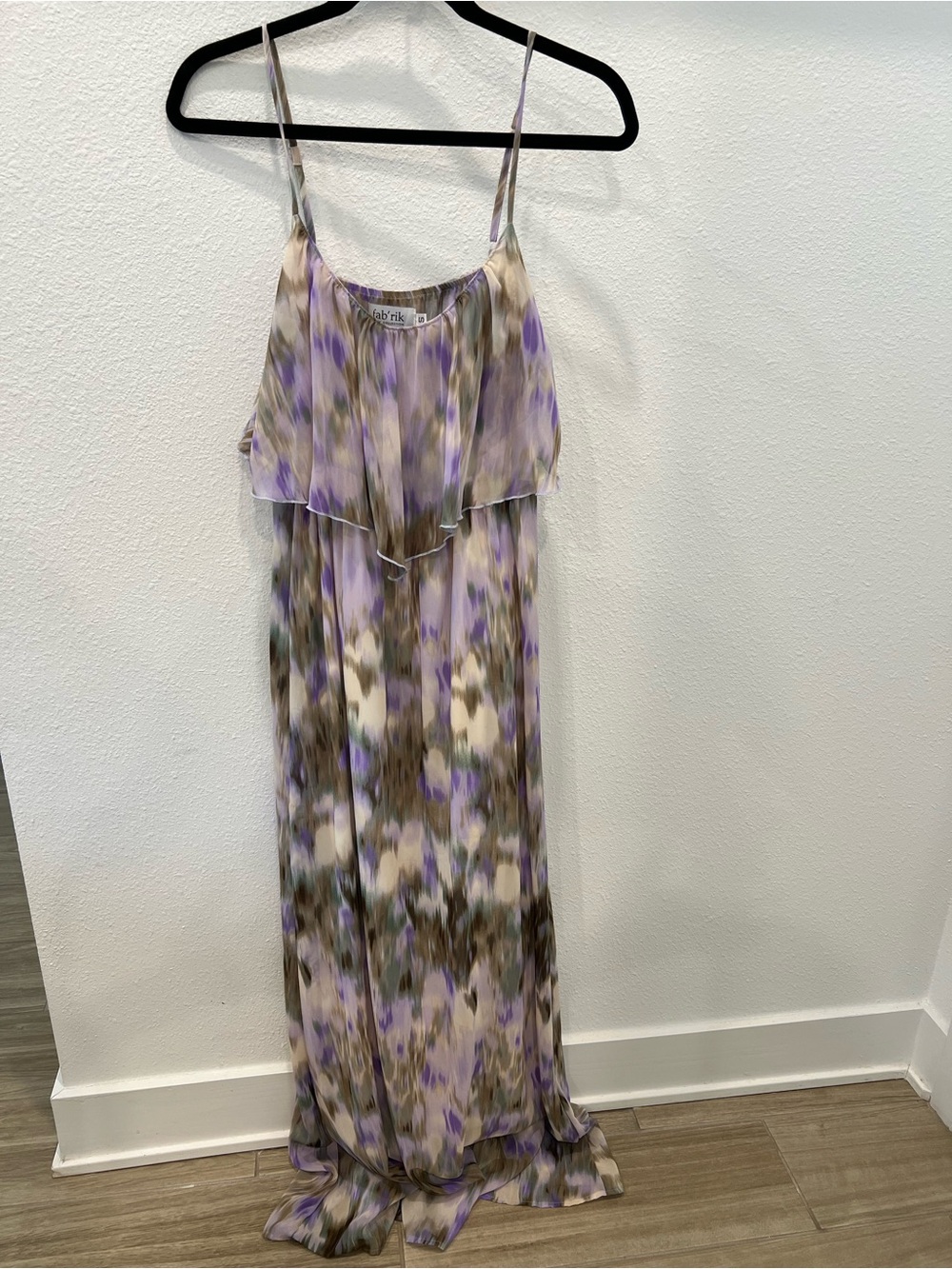 fab'rik Lavender and Taupe Watercolor Top